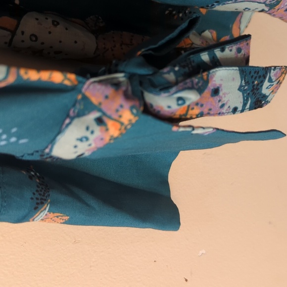 Free People Tuscan Dreams Turquoise Tunic S - Picture 11 of 16